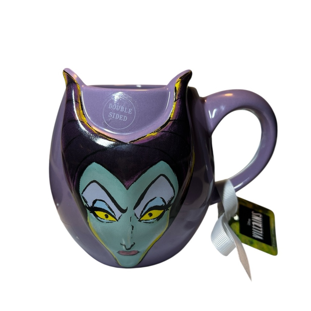 Disney Maleficent 3D Rae Dunn double sided villain mug New with tags